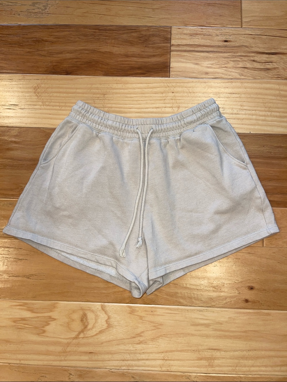 Aeropostale Light Beige Drawstring Shorts